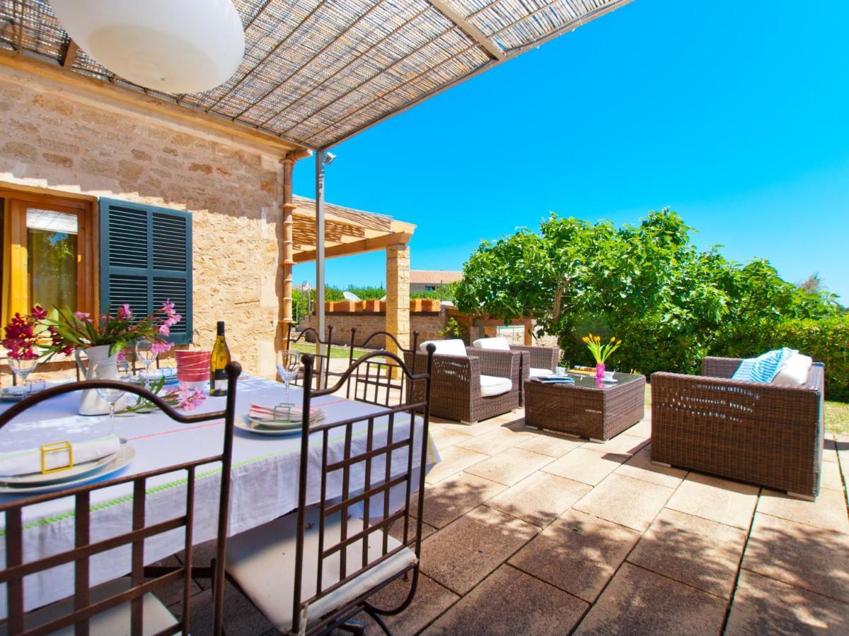 Villa Barcares Petit, piscina, jardines junto a playa en Alcudia Exterior foto