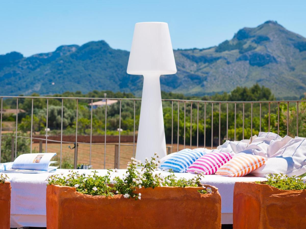 Villa Barcares Petit, piscina, jardines junto a playa en Alcudia Exterior foto