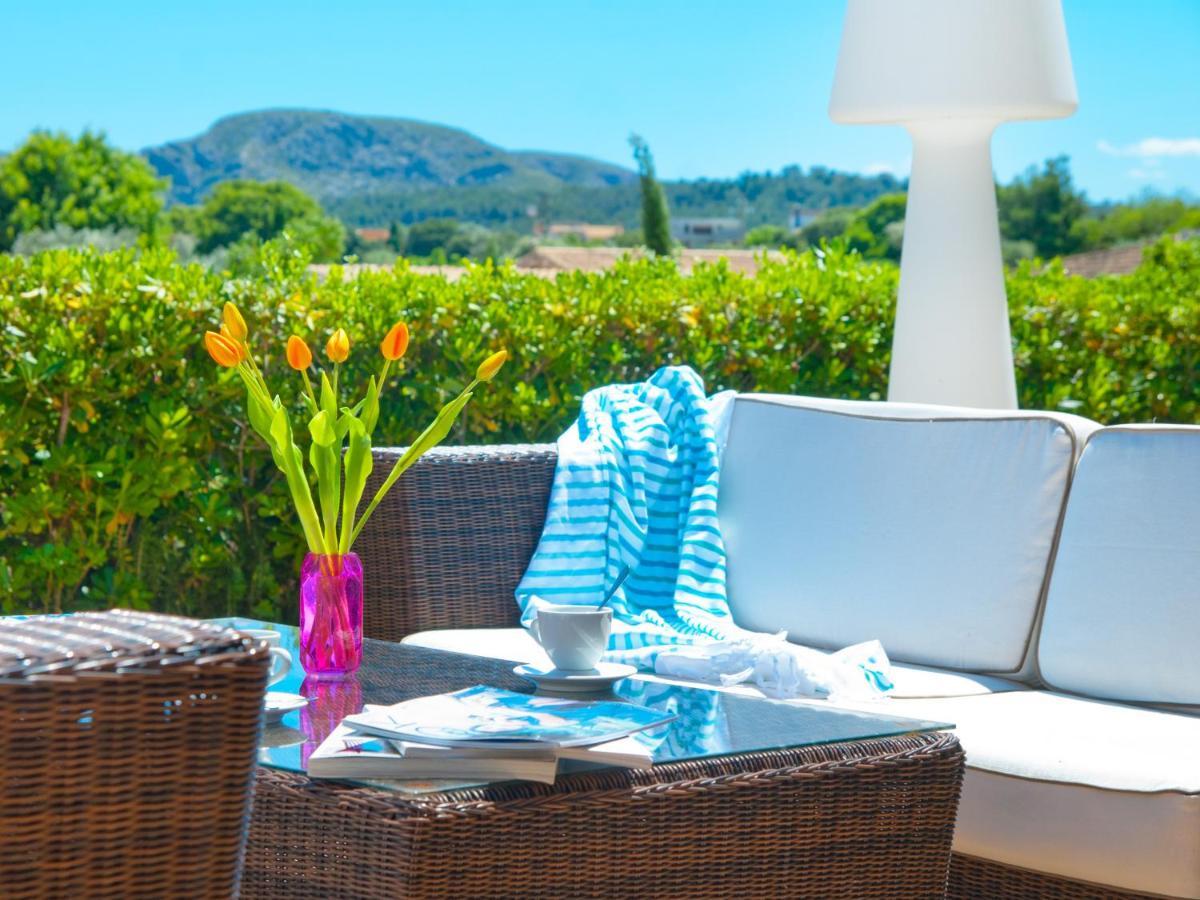 Villa Barcares Petit, piscina, jardines junto a playa en Alcudia Exterior foto