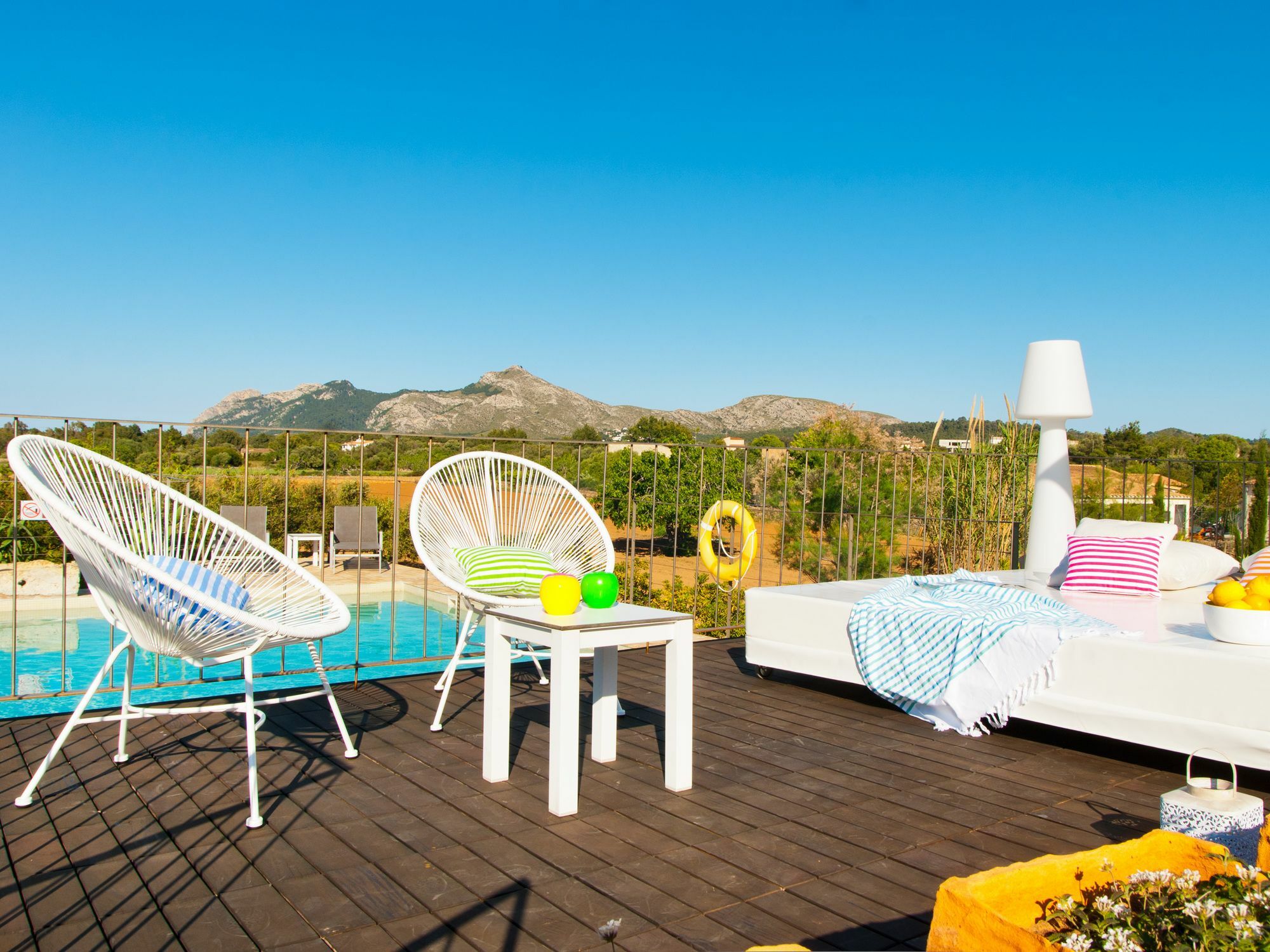Villa Barcares Petit, piscina, jardines junto a playa en Alcudia Exterior foto