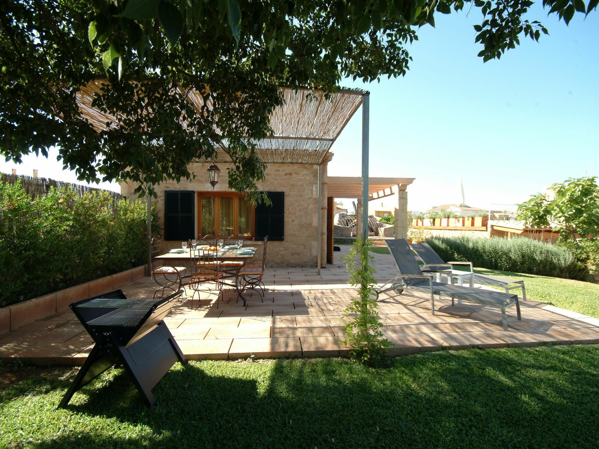 Villa Barcares Petit, piscina, jardines junto a playa en Alcudia Exterior foto