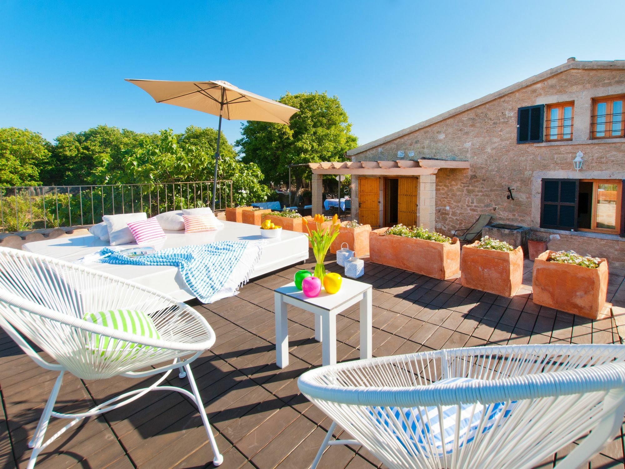 Villa Barcares Petit, piscina, jardines junto a playa en Alcudia Exterior foto
